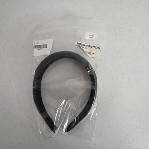 Shashi Lilith Black Headband and Storage Bag Cushioned Faux Leather